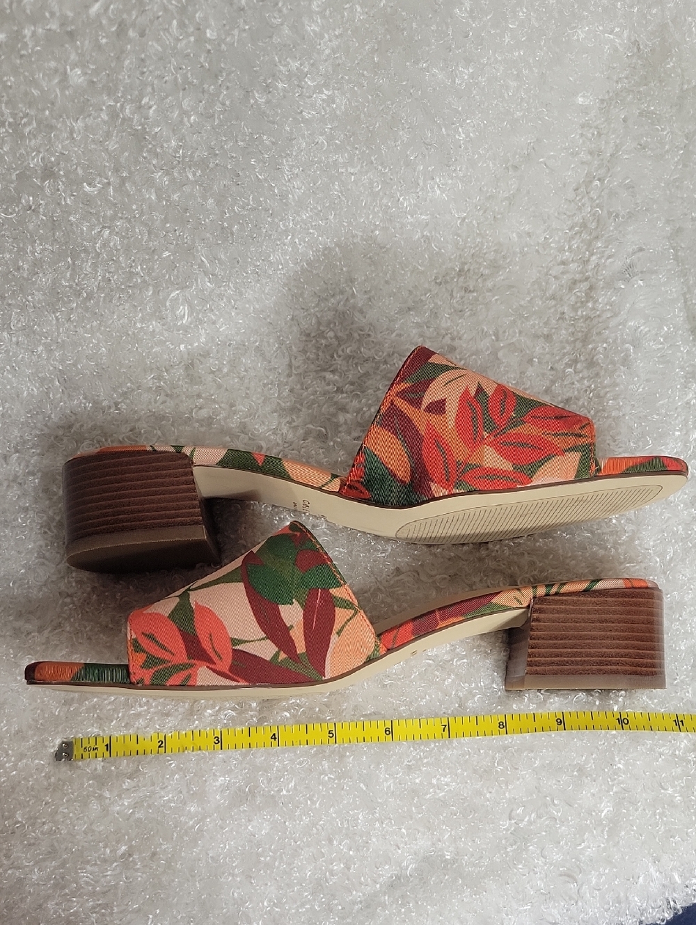 Cole Haan Grand 360 Calli Single Band Slide Sandal Leaf Print size 9 1/2 B - Picture 5 of 16